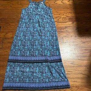 Joie Teal and Black Patterned Dress‎